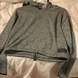PINK gray pullover